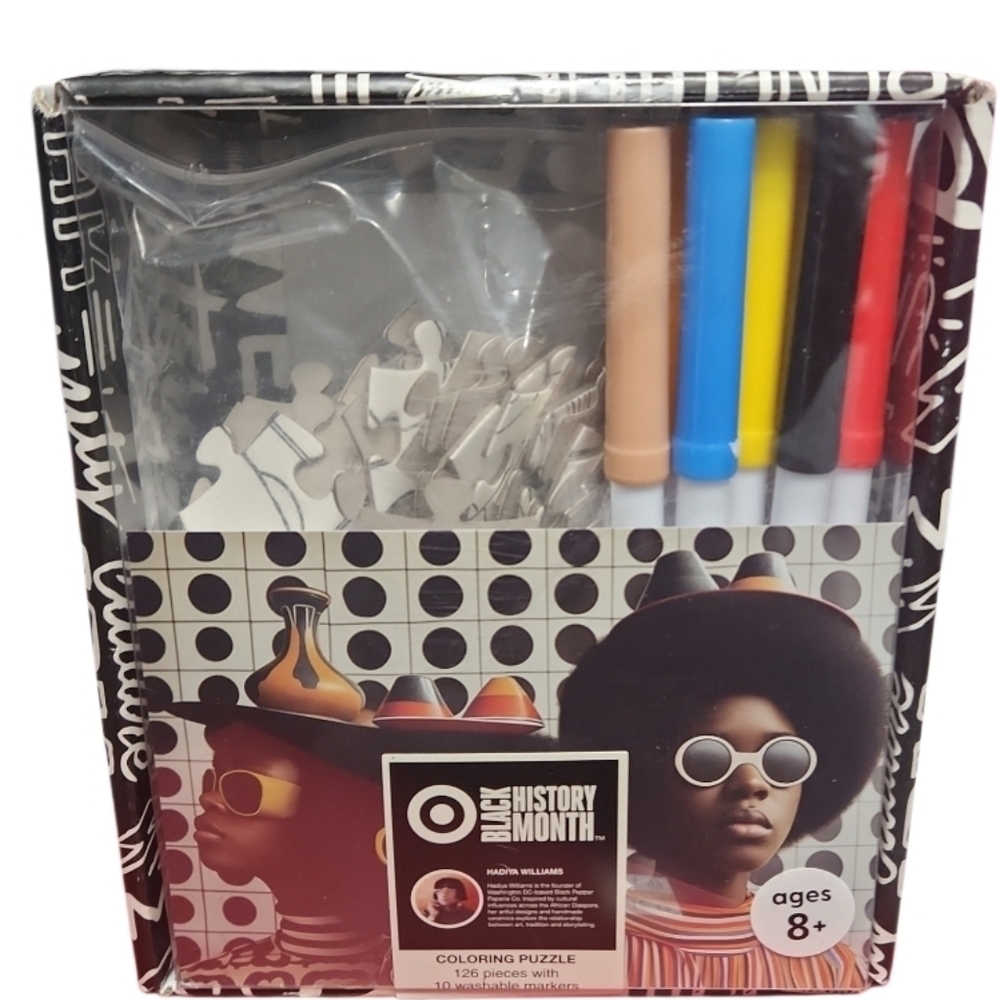 Target Black History Month Coloring Pullze designed by Hadiya Williams 126 Pcs